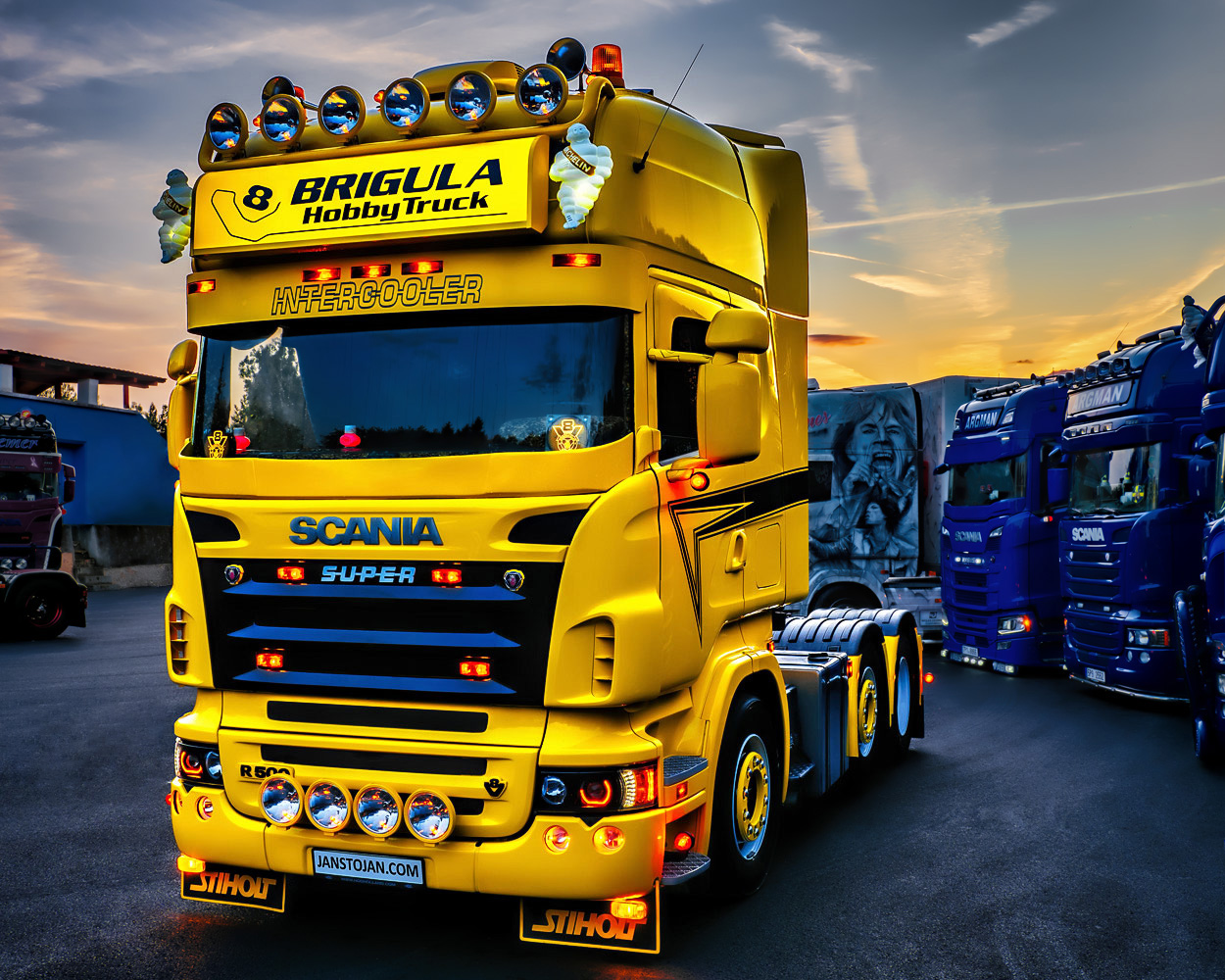 Hobby truck Brigula, truck Scania V8 jan stojan fotograf a retušér