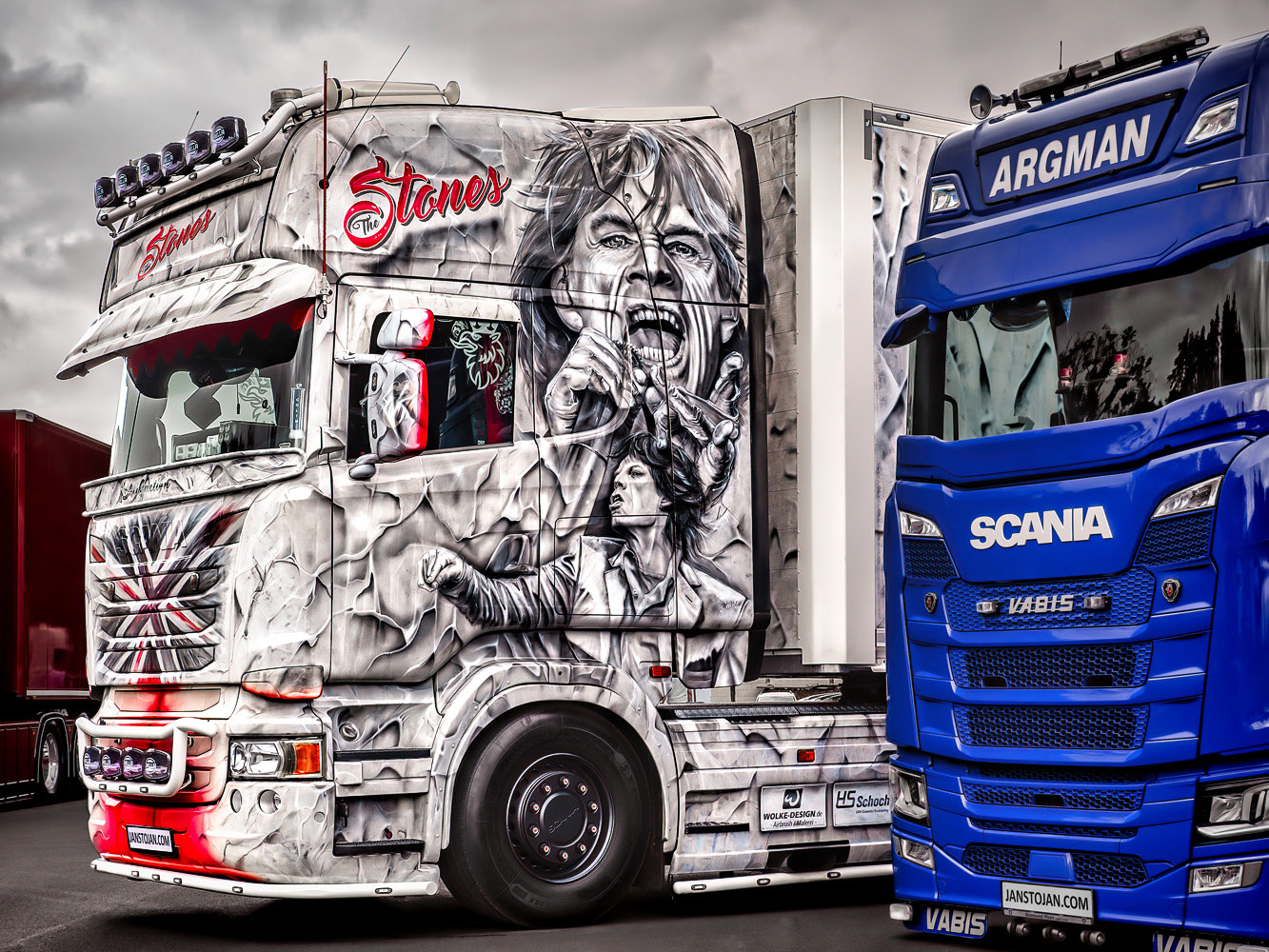 Stone truck, Scania airbrush jan stojan fotograf a retušér