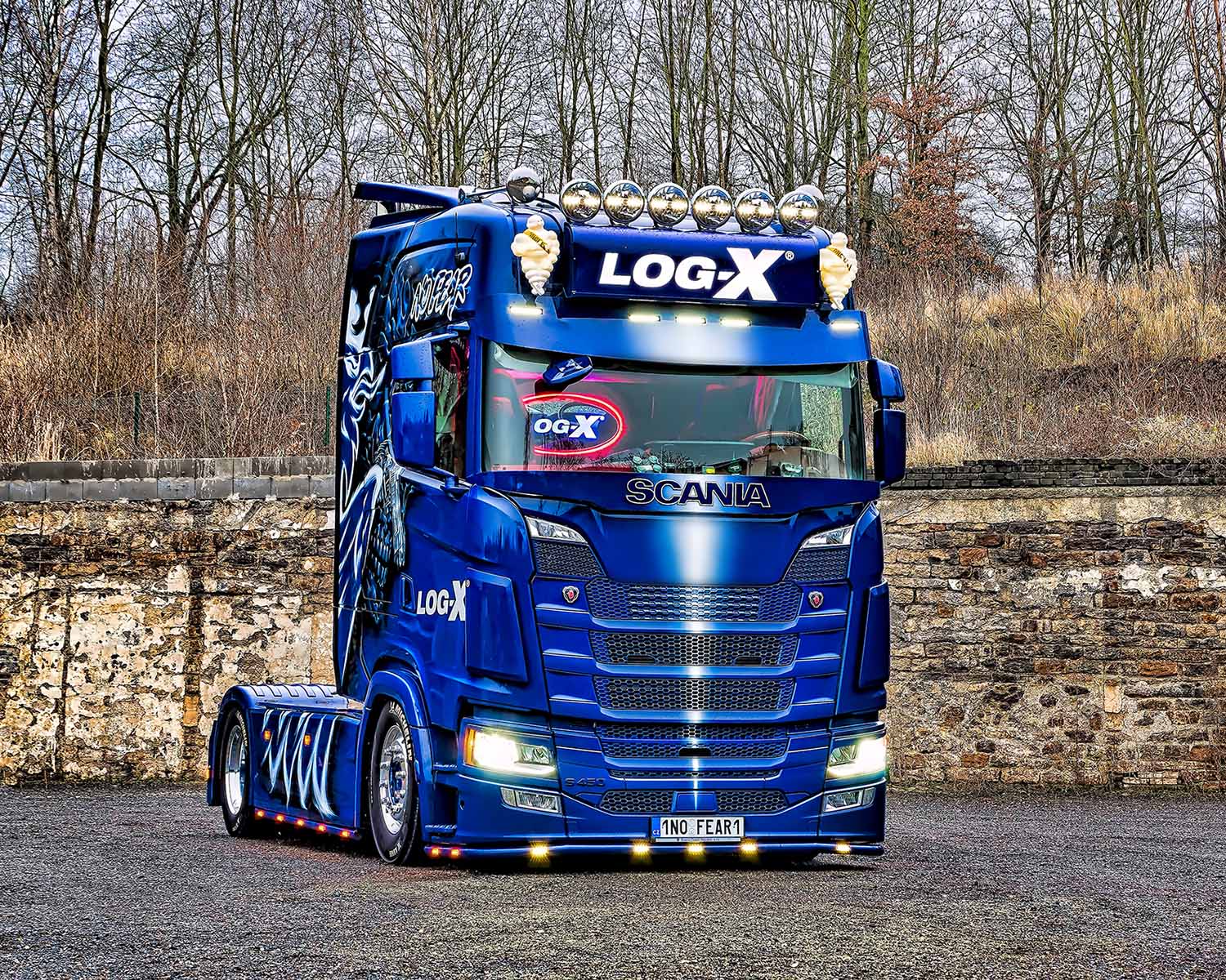 Tahač Scania NO FEAR společnosti LOG-X od Jan Stojan Photography ©