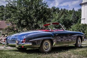 MERCEDES 190 SL Svatý Jan pod Skálou veterán jan stojan © pentax
